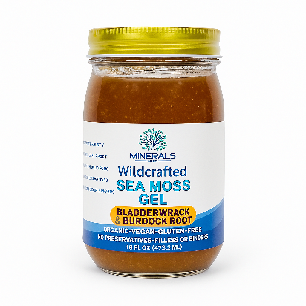 Bladderwrack & Burdock Root Wildcrafted Sea Moss Gel 16oz